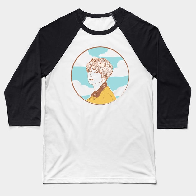 Euphoria Jungkook Bts Fanart Kpop Baseball T-Shirt by viovi